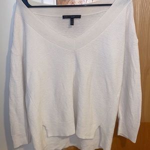 Medium white sleeve sweater from White House Black Market